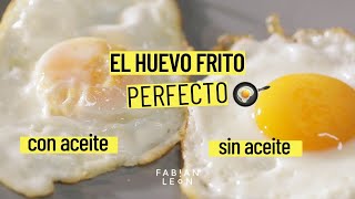 Cómo hacer el HUEVO FRITO PERFECTO sin aceite  2 FORMAS de hacerlo [upl. by Nations]