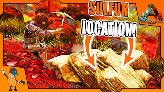 SULFUR AND OBSIDIAN LOCATION  ARK CRYSTAL ISLES FREE DLC [upl. by Festa635]