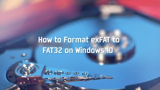 How to Format exFAT to FAT32 on Windows 10 [upl. by Aniteb]