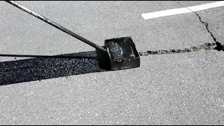 Repairing a wide crack with GAP Mastic [upl. by Nosa577]