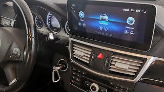 Android 1025quot Screen Installation  Mercedes EClass W212 NTG 40 [upl. by Oluap]