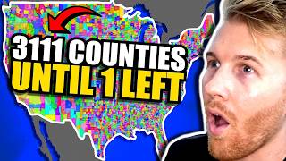 USA COUNTY WAR 3111 Counties 1 Winner World War Simulator [upl. by Nolham]