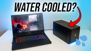 Watercooled Laptop eGPU Aorus Gaming Box Review [upl. by Leuname635]