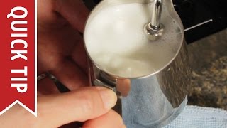 How to AutoFroth Milk for Lattes [upl. by Ynahpets]