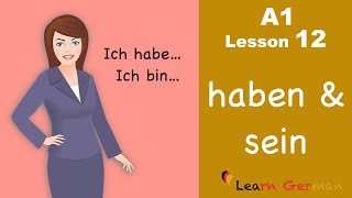 Learn German for beginners A1  Verb Conjugation Part 1  Lesson 12 [upl. by Dorsey]