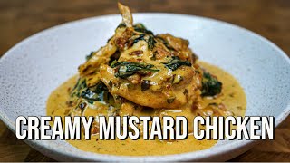 Creamy Mustard Chicken  The Tastiest Recipe [upl. by Elam80]