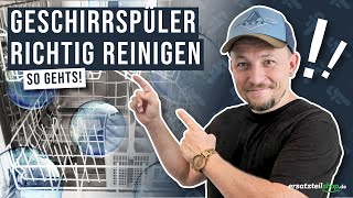 Geschirrspülmaschine reinigen  so geht es [upl. by Arehs536]