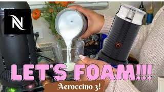 How To Foam Milk With Aeroccino 3 Make Coffee With Foam Tips amp Tricks  Easy Foamed Latte Recipe [upl. by Sutit]