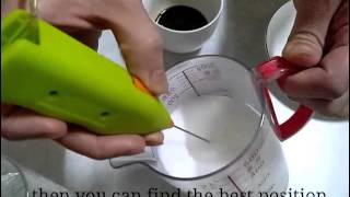 How To Make Latte Art with Mini Milk Frother [upl. by Nirre161]