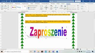 MS WORD tabele ramki i ozdobniki w tekście [upl. by Lessur]