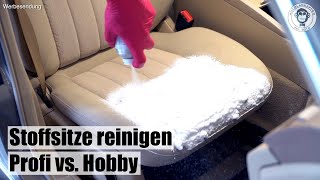 Stoffsitze reinigen I 2 Methoden I Hobby vs Profi I AUTOLACKAFFEN [upl. by Ibocaj]