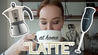 HOW TO MAKE A quotLATTEquot AT HOME moka pot  frother [upl. by Atnoved]