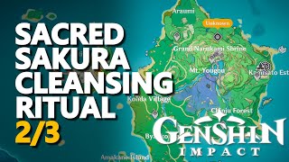 Sacred Sakura Cleansing Ritual 23 Genshin Impact Location [upl. by Coates]