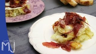 HUEVOS ESTRELLADOS ROTOS CON JAMÓN IBÉRICO  Un auténtico manjar [upl. by Narat]