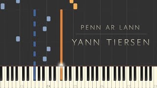 Penn ar Lann  Yann Tiersen \\ Synthesia Piano Tutorial [upl. by Liss]