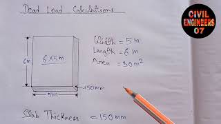 Dead Load Calculation  Civil Engineering [upl. by Deer253]