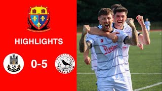 Caerleon 05 Cwmbrân Town  Gwent FA Senior cup  Quarter final highlights [upl. by Netsuj]