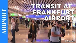 TRANSIT WALK AT FRANKFURT Airport FRA Terminal 1  Connection Flight Transfer Arriving amp Departing [upl. by Llertnod]