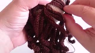 DIY PELO PARA MUÑECA AMIGURUMI [upl. by Cavuoto]