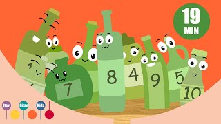 Ten Green Bottles Song And More Counting Rhymes For Toddlers [upl. by Jackson]