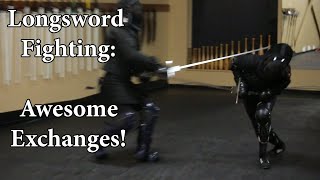 Longsword Fighting  Awesome Exchanges [upl. by Lamahj]