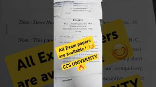 All Exam papers are available CCSU 😊 [upl. by Nitram91]