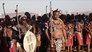 Reed Dance Ceremony in Swaziland [upl. by Elleirbag]