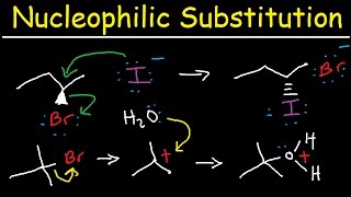 Nucleophilic Substitution Reactions  SN1 and SN2 Mechanism Organic Chemistry [upl. by Adelaide21]