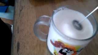 Aerolatte Review Frothing Cold Milk In Under 1 Minute [upl. by Arly]