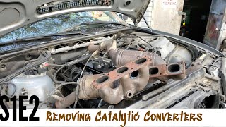 S1E2 Removing The Catalytic Converters BMW 330xi E46 [upl. by Isadore788]