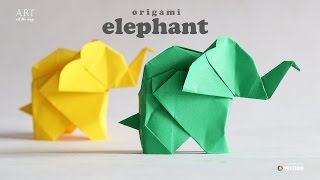 How to make  Origami Elephant Fumiaki Kawahata [upl. by Adnamal]